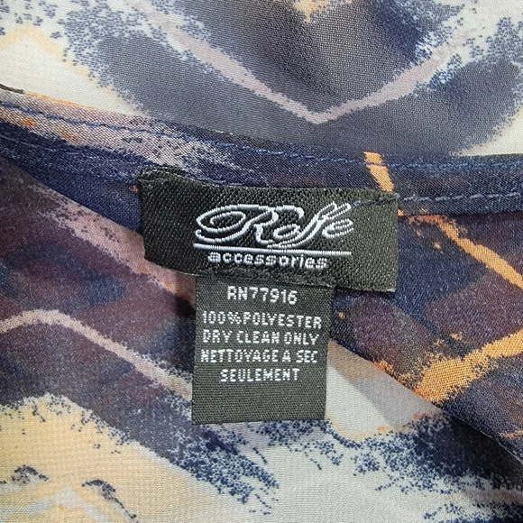 Roffe Accessories Lightweight Kimono Robe Swim Cover Up Multicolor Print 1 Size - Picture 7 of 9